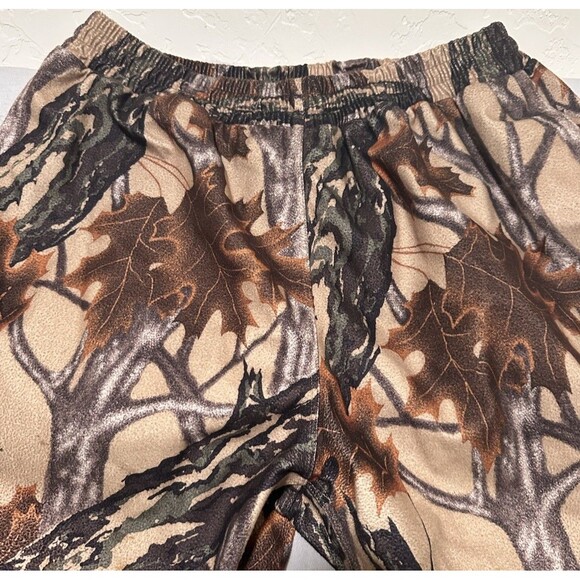 Vtg Gamehide Hunting Pants Men XL Mossy Oak Woodland Camo Hush Hide Soft Lined - Picture 4 of 13